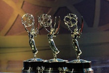 UNSPECIFIED - JUNE 25: In this imaget released on June 25, Emmy Awards are displayed during the 48th...