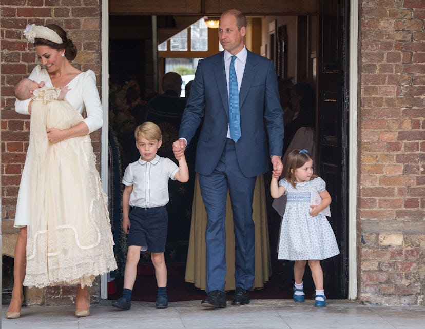 Prince George reprised a classic look for his brother’s christening.