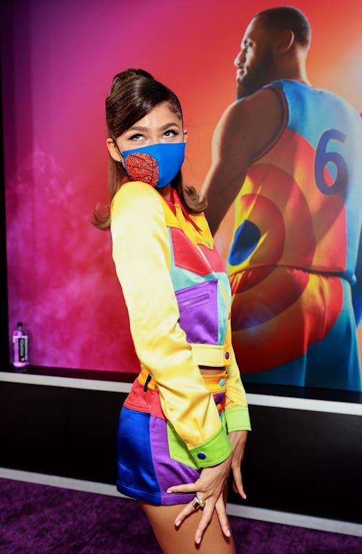 LOS ANGELES, CALIFORNIA - JULY 12: Zendaya attends the premiere of Warner Bros "Space Jam: A New Leg...