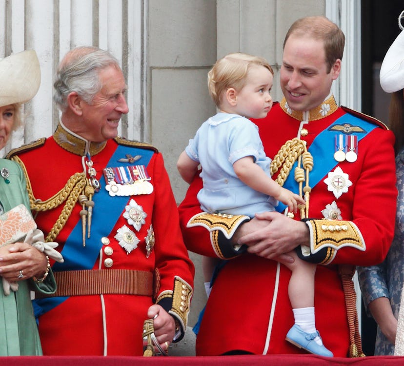 Prince George wore more blue at his first Trooping.