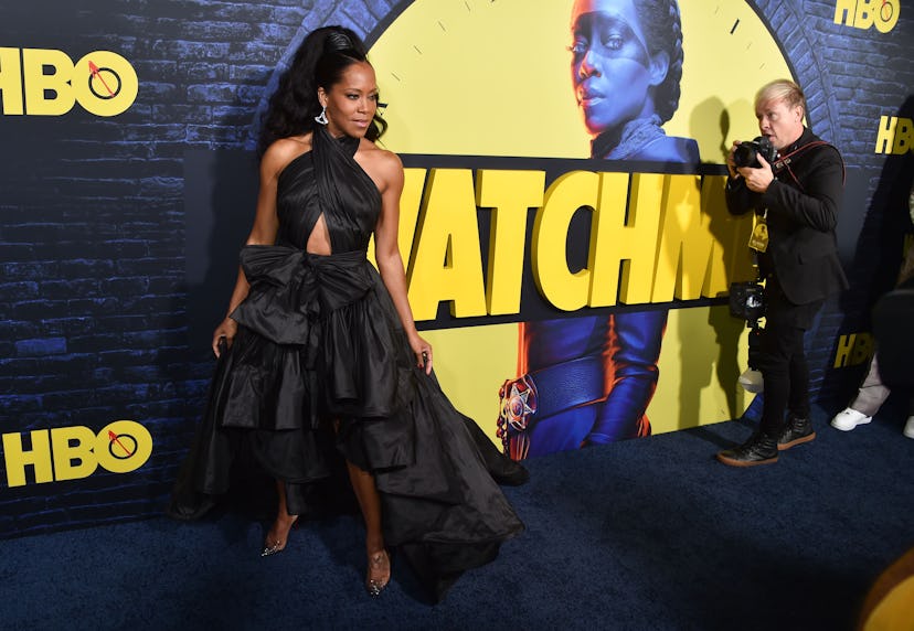 US actress Regina King arrives for the Los Angeles premiere of the new HBO series "Watchmen" at the ...
