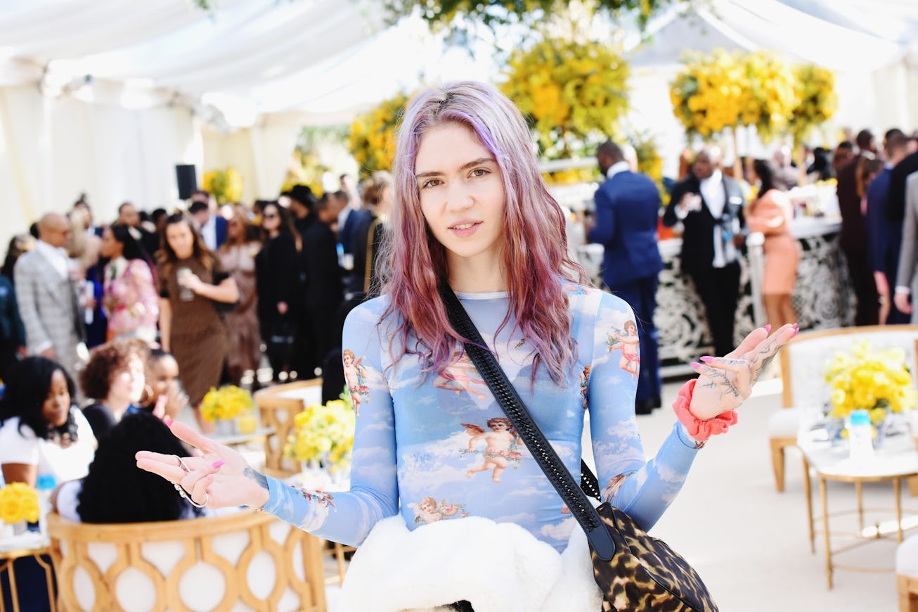LOS ANGELES, CA - FEBRUARY 09: Grimes attends 2019 Roc Nation THE BRUNCH on February 9, 2019 in Los...