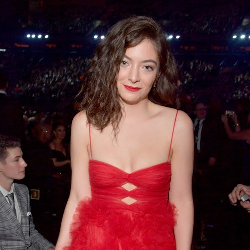 NEW YORK, NY - JANUARY 28:  Recording artist Lorde attends the 60th Annual GRAMMY Awards at Madison ...