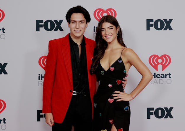 LOS ANGELES, CALIFORNIA - MAY 27: (EDITORIAL USE ONLY) (L-R) Lil Huddy and Charli D'Amelio attend th...