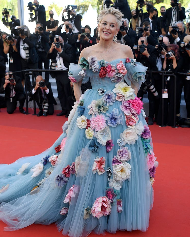 US actress Sharon Stone arrives for the screening of the film "A Felesegem Tortenete" (The Story Of ...