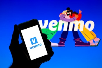 SPAIN - 2021/05/19: In this photo illustration a Venmo logo seen displayed on a smartphone with the ...