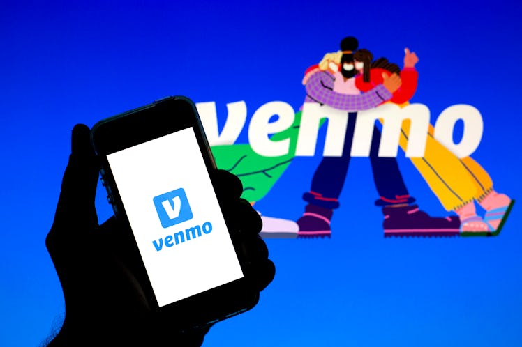 SPAIN - 2021/05/19: In this photo illustration a Venmo logo seen displayed on a smartphone with the ...