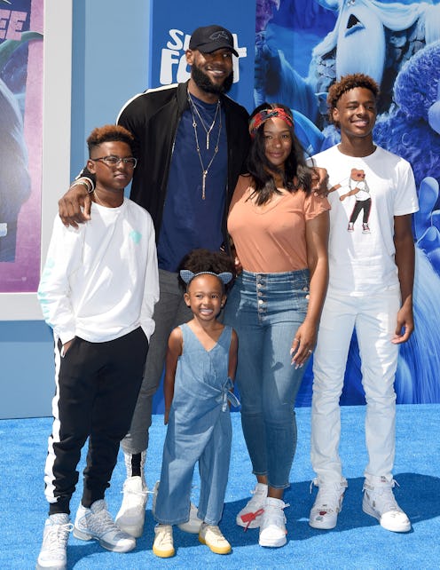 September 22: LeBron James, Savannah James, LeBron James Jr., Bryce Maximus James and Zhuri James at...