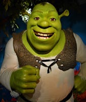 ISTANBUL, TURKEY - OCTOBER 09: (BILD ZEITUNG OUT) A wax figure of Shrek is seen at Madame Tussauds W...