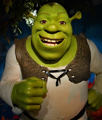 ISTANBUL, TURKEY - OCTOBER 09: (BILD ZEITUNG OUT) A wax figure of Shrek is seen at Madame Tussauds W...