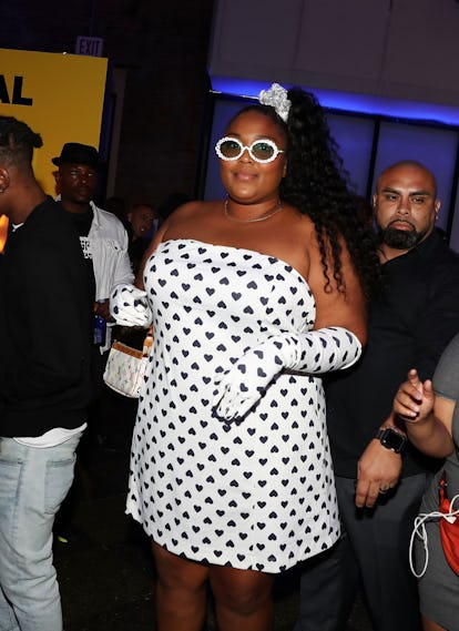 Lizzo celebrates the Video Vanguard Award honoree Miss Elliott at her after-party celebration in New York City in August 2019.