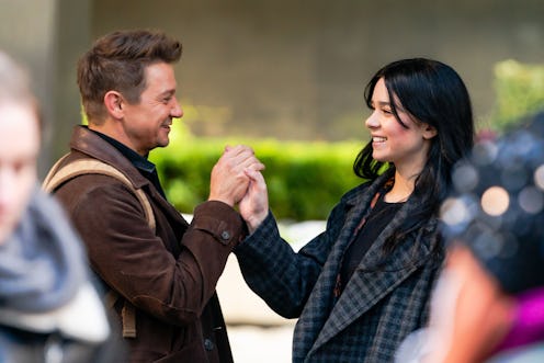 'Hawkeye' stars Jeremy Renner and Hailee Steinfeld. (Photo by Gotham/GC Images)