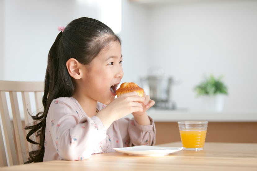 Muffins are an easy breakfast idea for kids to make.