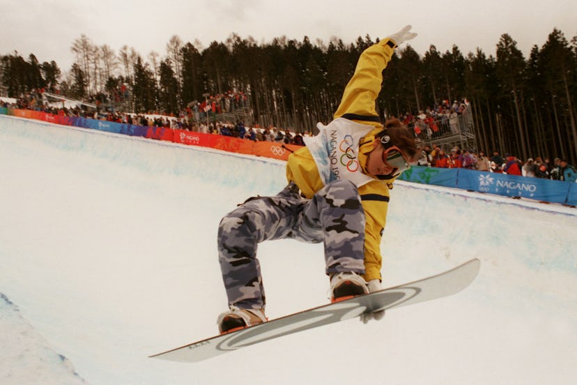 Yuri Yoshikawa, Japan, competes in the snowboard halfpipe competition  (Photo by Tony Marshall/EMPIC...
