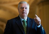 UNITED STATES - JUNE 24: Sen. Lindsey Graham, R-S.C., is seen in the Capitol on Thursday, June 24, 2...