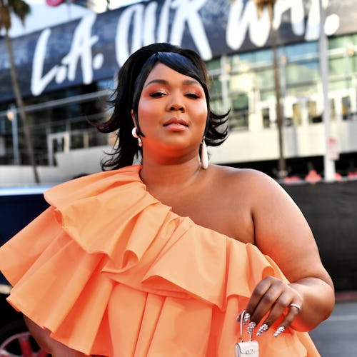 Lizzo attends the 2019 American Music Awards in Los Angeles, California in November 2019. 