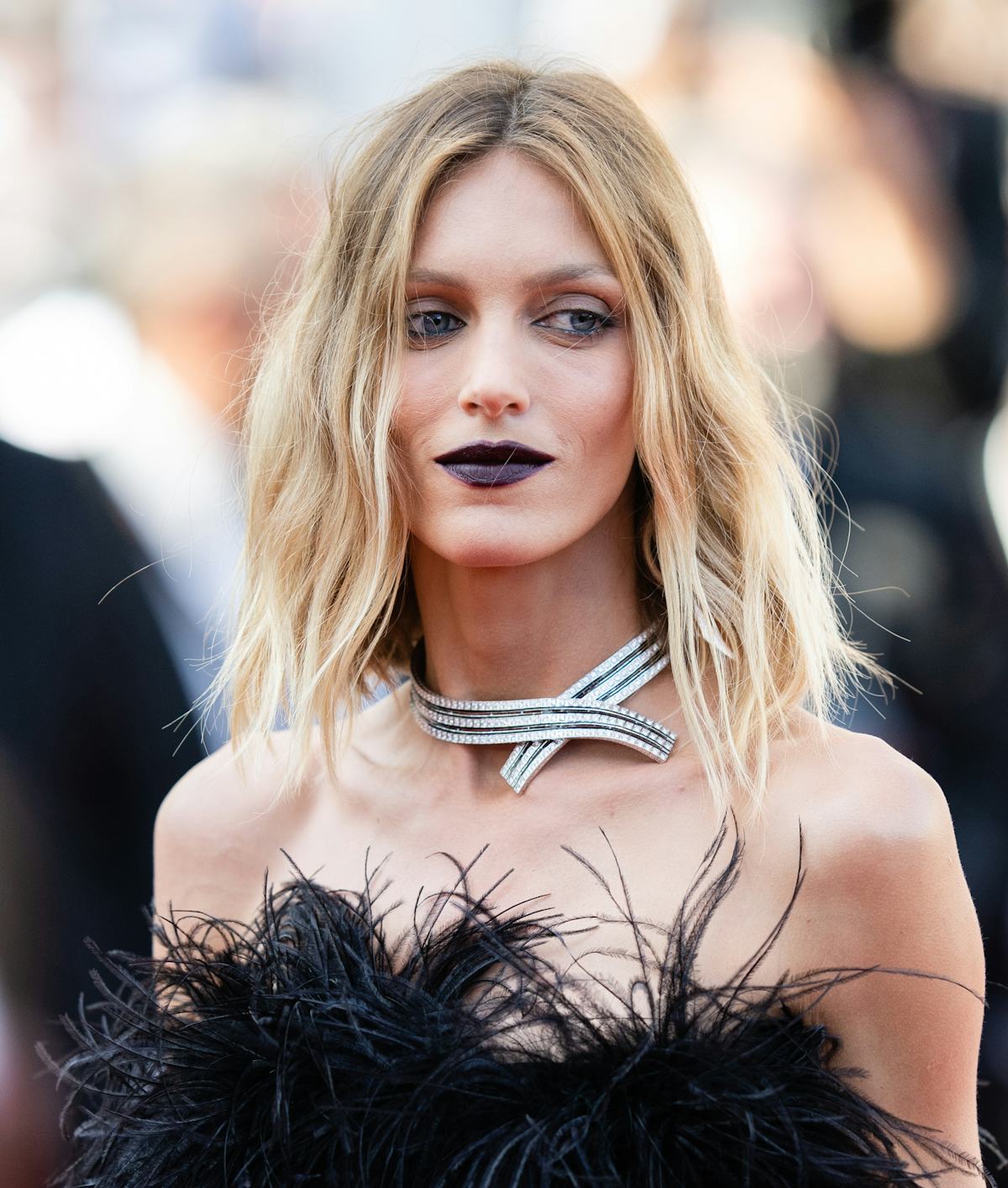 CANNES, FRANCE - JULY 10: Anja Rubik attends the "De Son Vivient (Peaceful)" screening during the 74th annual Cannes Film Festival on July 10, 2021 in Cannes, France. (Photo by Samir Hussein/WireImage)