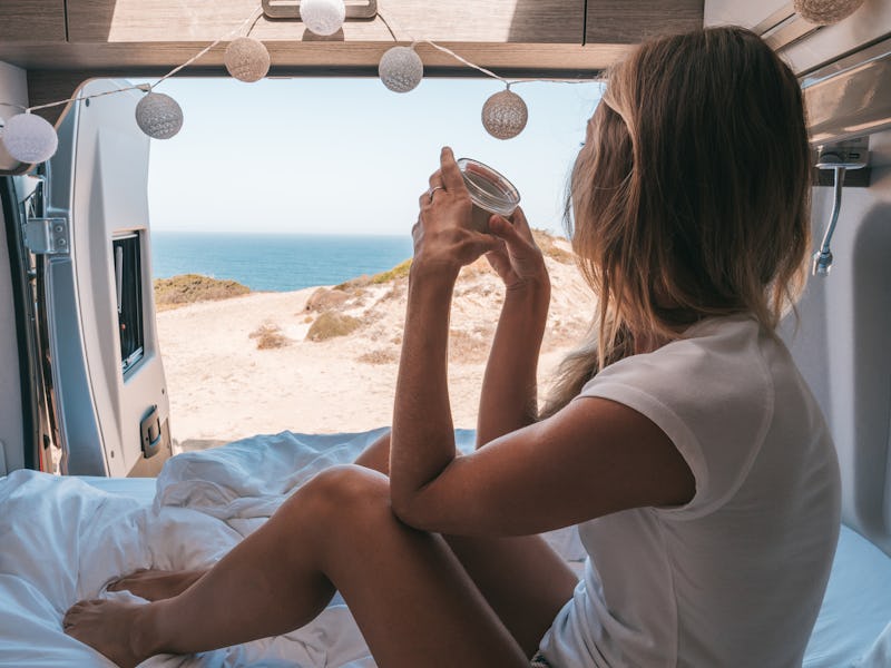 A woman wakes up dehydrated in a van. Waking up thirsty? Here are 6 potential reasons for waking up ...