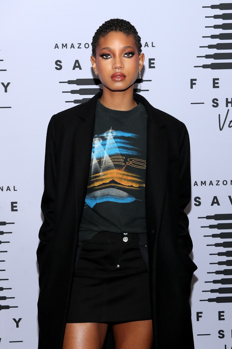 Willow Smith leans into her punk rock style while walking the red carpet.