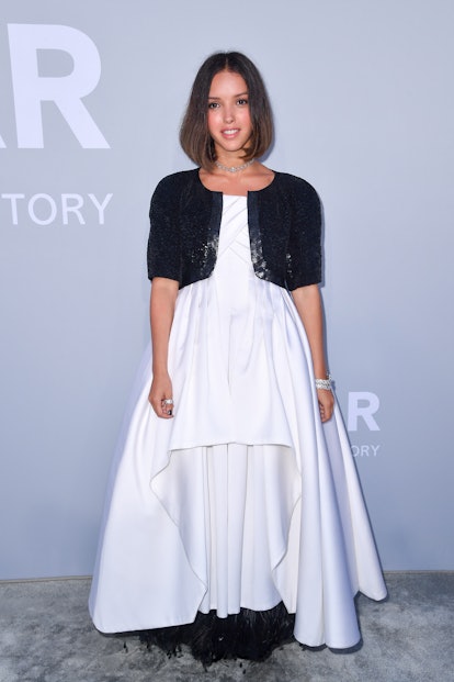 CAP D'ANTIBES, FRANCE - JULY 16: Lyna Khoudri attends the amfAR Cannes Gala 2021 during the 74th Ann...