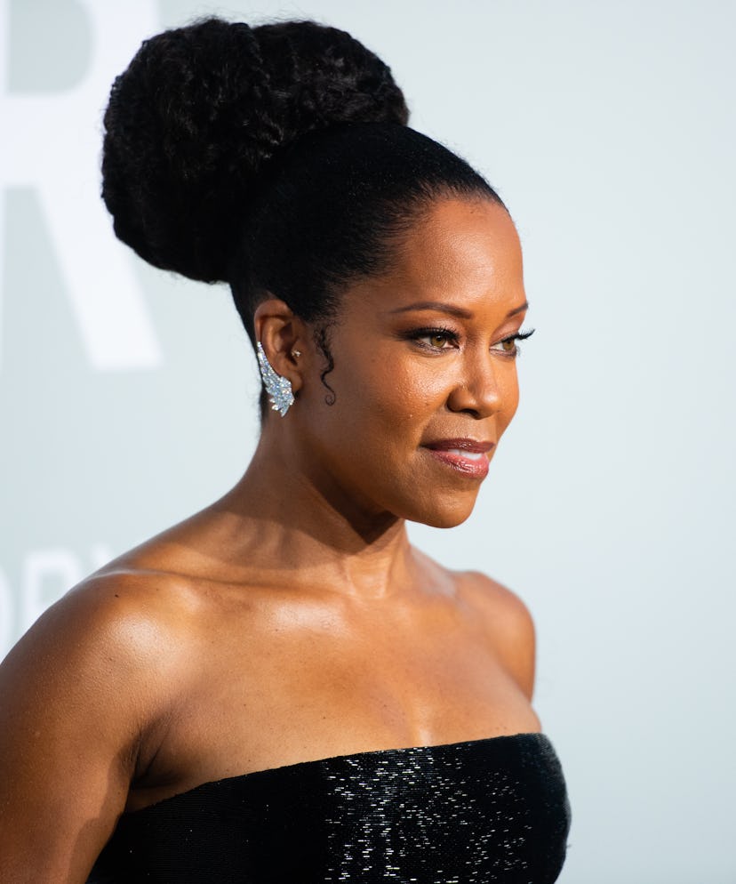 CAP D'ANTIBES, FRANCE - JULY 16: Regina King attends the amfAR Cannes Gala 2021 during the 74th Annu...