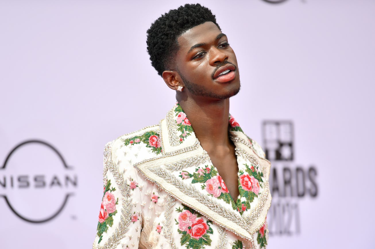 LOS ANGELES, CALIFORNIA - JUNE 27: Lil Nas X attends the BET Awards 2021 at Microsoft Theater on Jun...