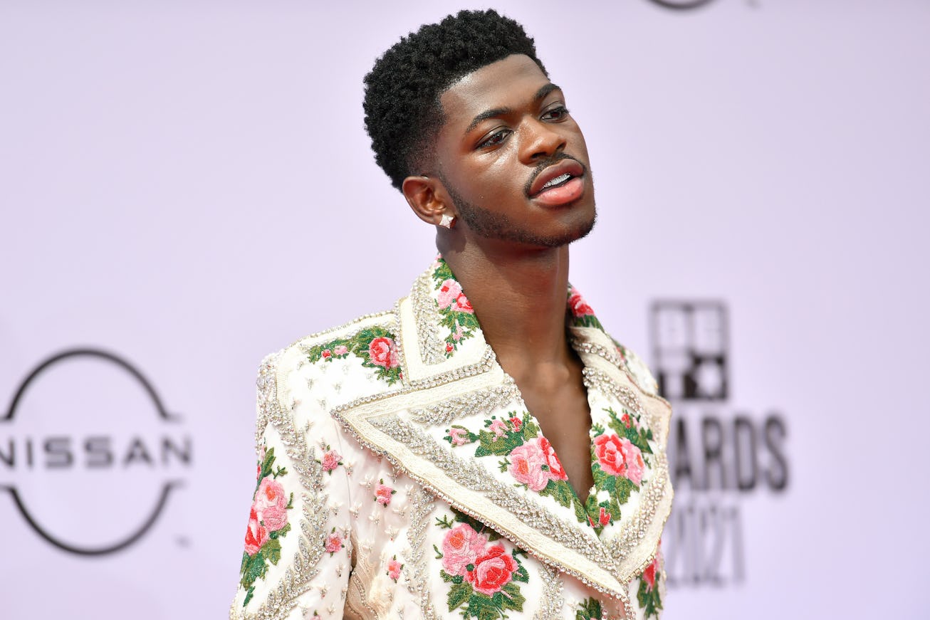 LOS ANGELES, CALIFORNIA - JUNE 27: Lil Nas X attends the BET Awards 2021 at Microsoft Theater on Jun...