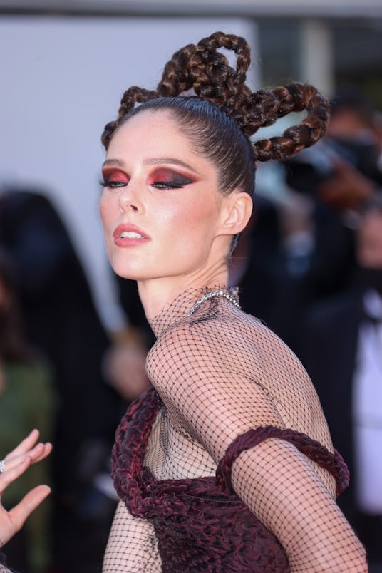 CANNES, FRANCE - JULY 13: Coco Rocha attends the "Aline, The Voice Of Love" screening during the 74t...