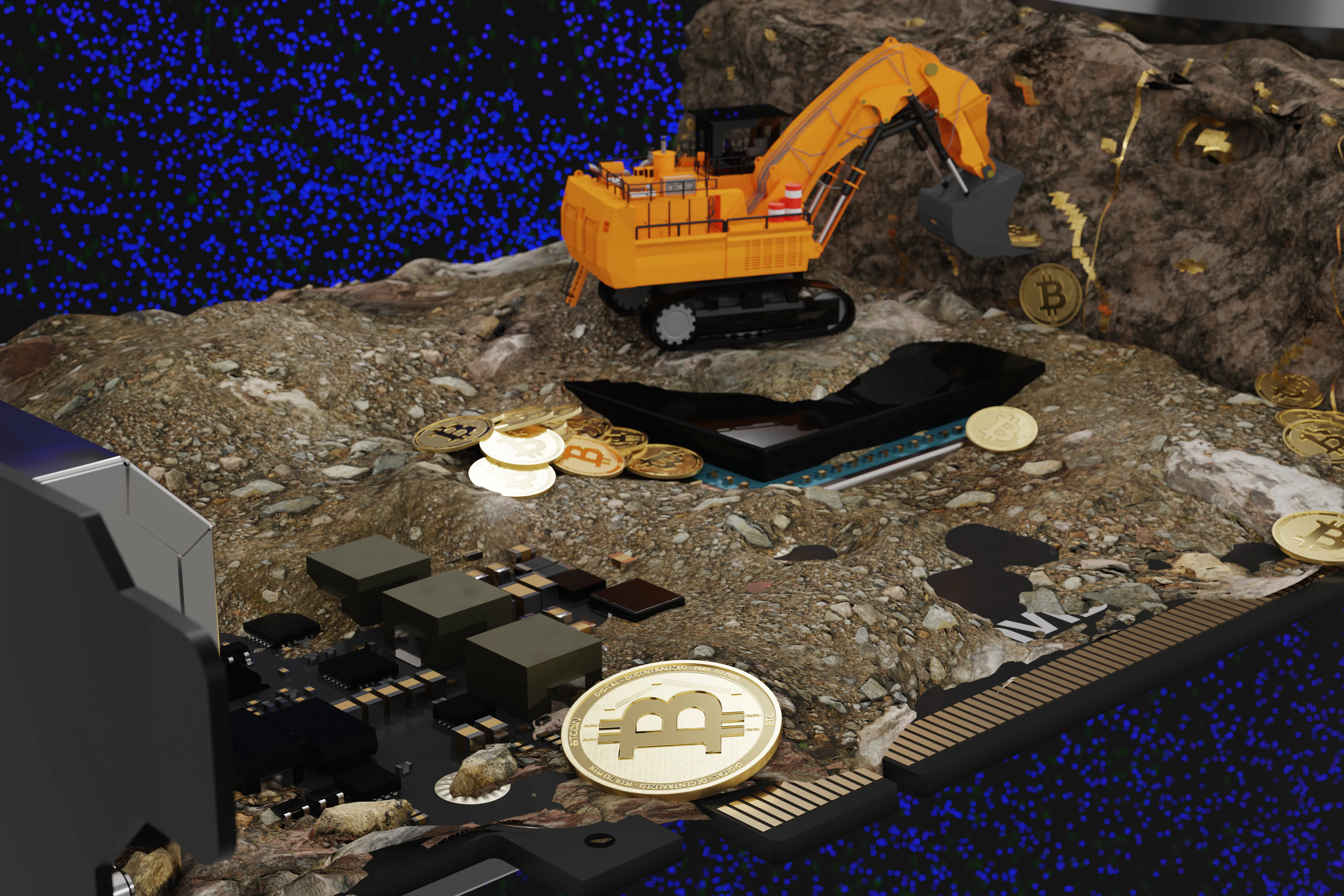 Watch 1,000 Bitcoin rigs get crushed by a steamroller