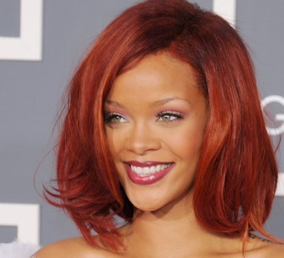 Rihanna arrives for the 53rd Annual GRAMMY Awards