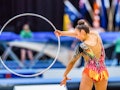 GOLD COAST, QUEENSLAND, AUSTRALIA - 2021/05/13: Australian Senior International Rhythmic Gymnast Ali...