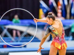 GOLD COAST, QUEENSLAND, AUSTRALIA - 2021/05/13: Australian Senior International Rhythmic Gymnast Ali...