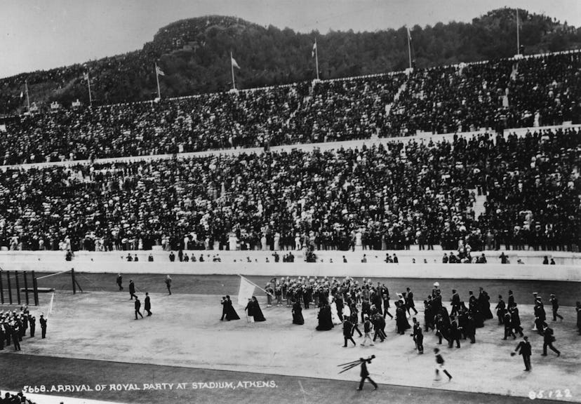 The Olympic Opening Ceremony in Athens in 1906. 