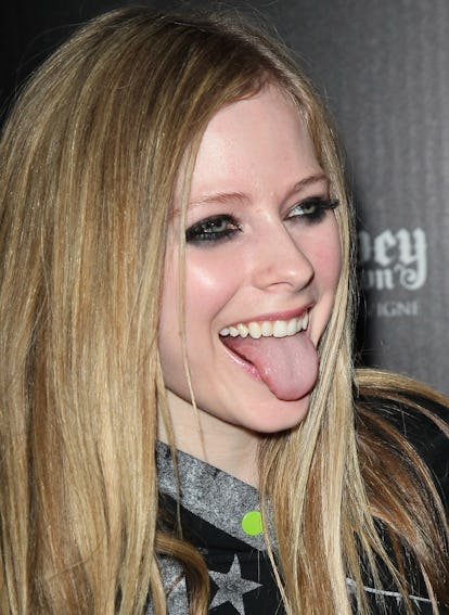 WEST HOLLYWOOD, CA - MARCH 13: Recording artist/designer Avril Lavigne attends the launch party For...