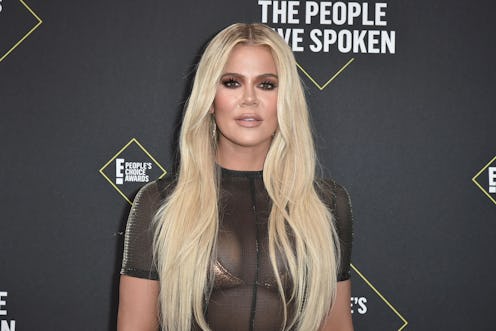 Khloe Kardashian attends 2019 E! People's Choice Awards.