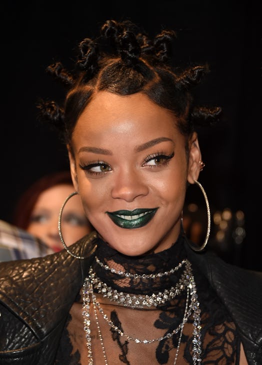 Rihanna backstage at the 2014 iHeartRadio Music Awards