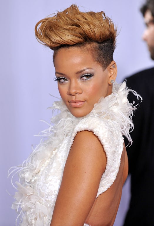  Rihanna arrives at the 52nd Annual GRAMMY Awards in 2010