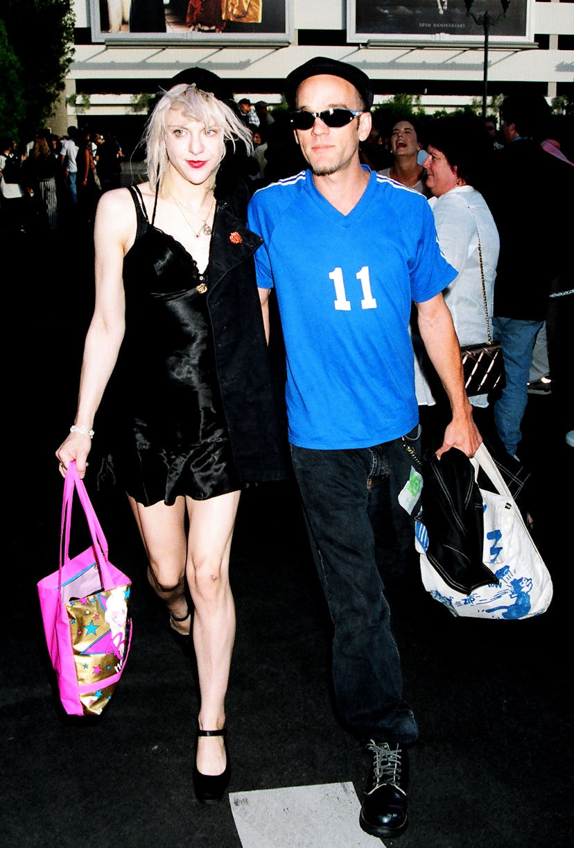 Courtney Love and Michael Stipe during 1994 MTV Movie Awards at Sony Studios in Culver City, Califor...