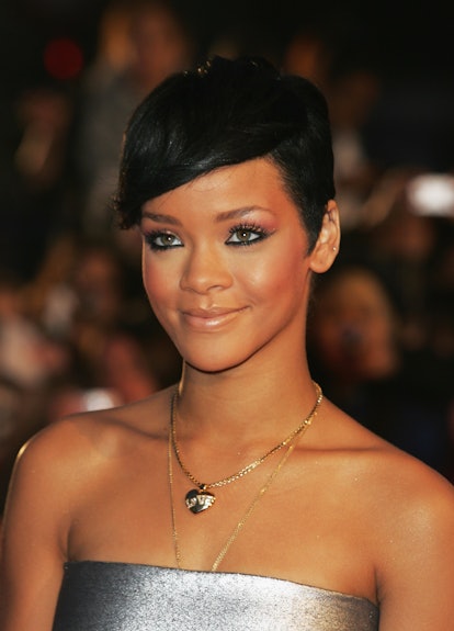 Rihanna arrives at the Brit Awards 2008
