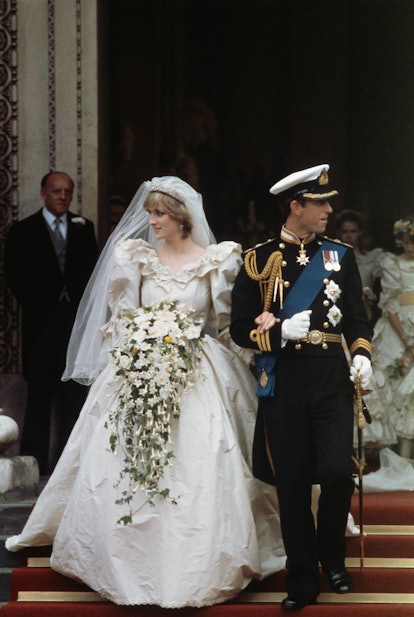 The wedding of Prince Charles and Lady Diana Spencer at St Paul's Cathedral in London, 29th July 198...