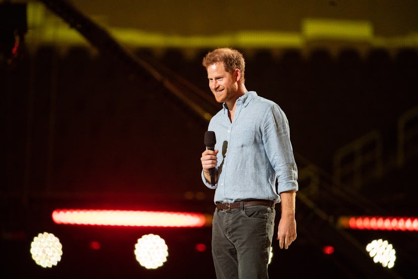Prince Harry appeared at the VaxLive concert in May.