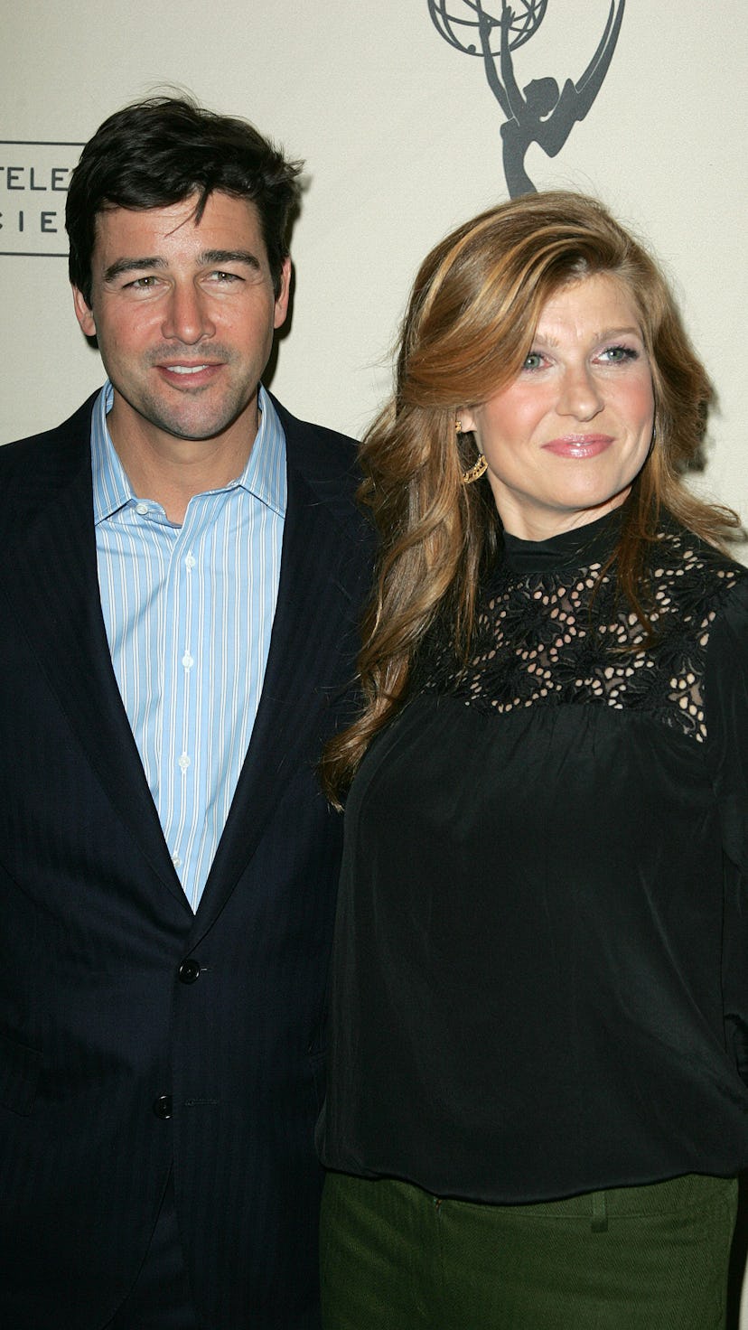 NORTH HOLLYWOOD, CA - JANUARY 31:  Actor Kyle Chandler and actress Connie Britton at "An Evening wit...