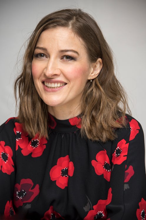 LONDON, ENGLAND - SEPTEMBER 19: Kelly Macdonald at the "Goodbye Christopher Robin" Press Conference...