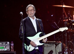 LONDON, ENGLAND - MARCH 03: Eric Clapton performs on stage during Music For The Marsden 2020 at The ...