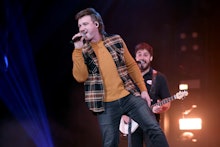 NASHVILLE, TENNESSEE - JANUARY 12: Morgan Wallen performs onstage at the Ryman Auditorium on January...