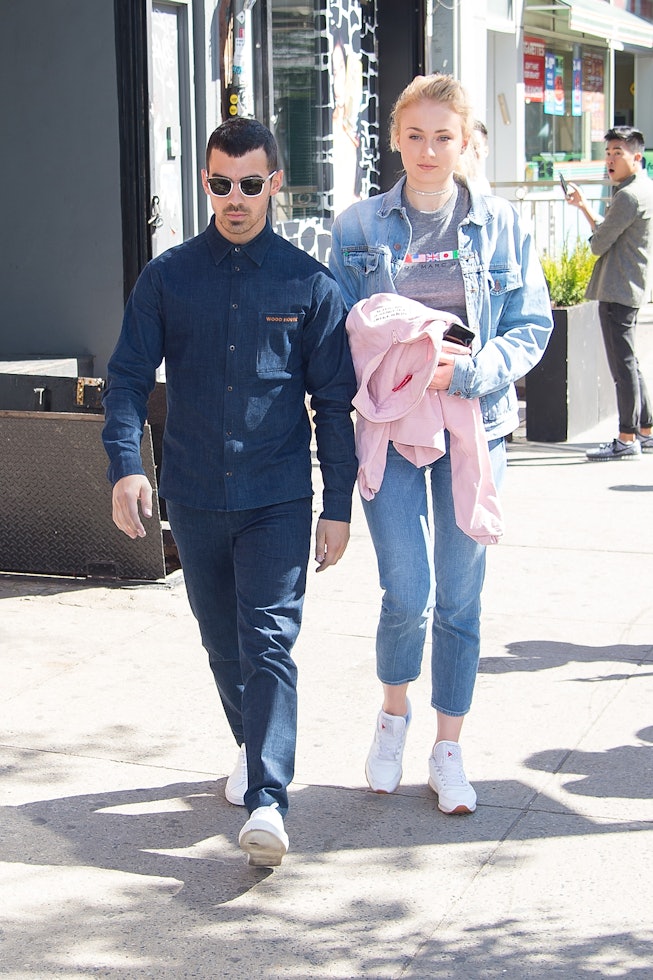 Joe Jonas & Sophie Turner Look So Glam During Their Parents' Night