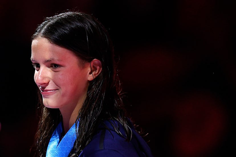 Katie Grimes is a 15-year-old swimmer.