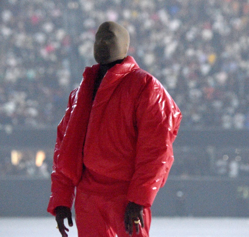 ATLANTA, GEORGIA - JULY 22: Kanye West is seen at ‘DONDA by Kanye West’ listening event at Mercedes-...