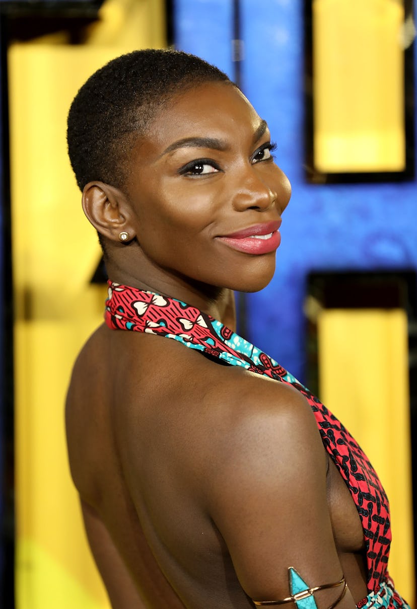 LONDON, ENGLAND - FEBRUARY 08:  Michaela Coel attends the European Premiere of 'Black Panther' at Ev...