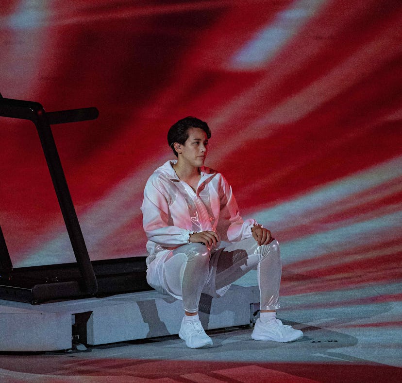 Arisa Tsubata at the 2021 Olympics opening ceremony.
